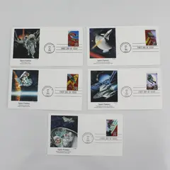 Lot Of 5 Space Fantasy Stamps SC #2741-45 1993 Fleetwood First Day Covers