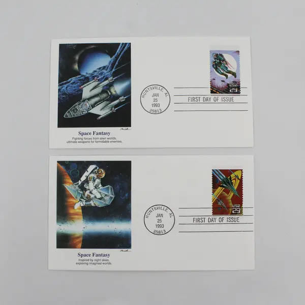 Lot Of 5 Space Fantasy Stamps SC #2741-45 1993 Fleetwood First Day Covers