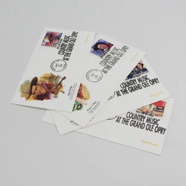 Set Of 4 Country Music Legends SC #2771-74 1993 Fleetwood First Day Covers