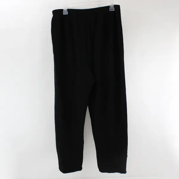 Susan Graver Solid Black Pull-On Pants Women's Size XLP