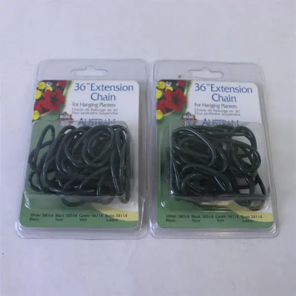 Set of 2 Austram Inc 36in Green Extension Chains for Hanging Planters