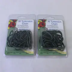 Set of 2 Austram Inc 36in Green Extension Chains for Hanging Planters