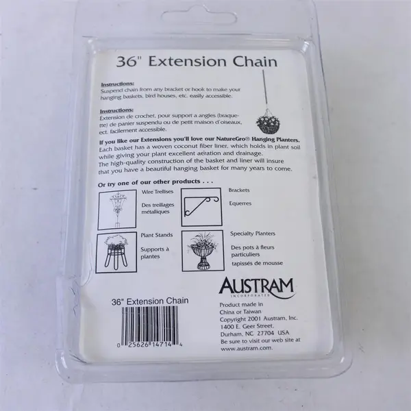 Set of 2 Austram Inc 36in Green Extension Chains for Hanging Planters