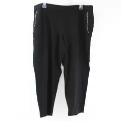 Susan Graver Solid Black Pull-On Pants Women's XLP