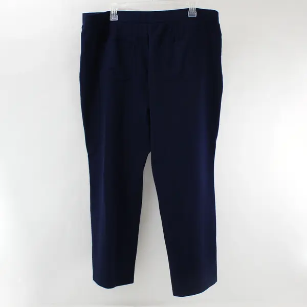 Susan Graver Navy Blue Pull-On Pants Women's 2XP