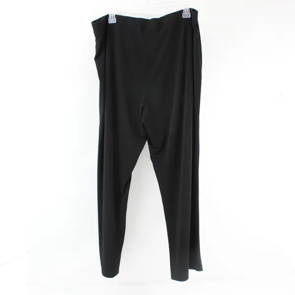 Susan Graver Solid Black Leggings Women's XLP