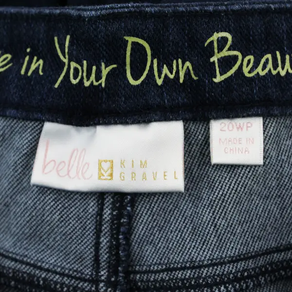 Belle Kim Gravel Dark Wash Jeans Women's Size 20WP