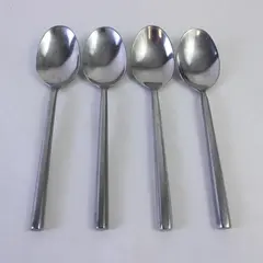 Lot of 4 Hampton Silversmiths HSV 10 Stainless Place Spoons