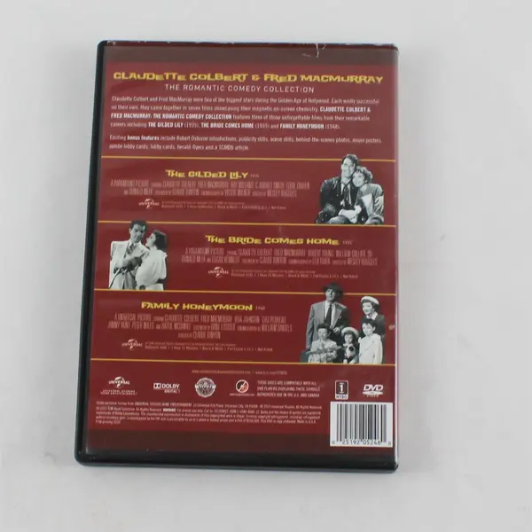 Claudette Colbert/Fred MacMurray:Romantic Comedy Collection DVD 3-Disc Set 2015 