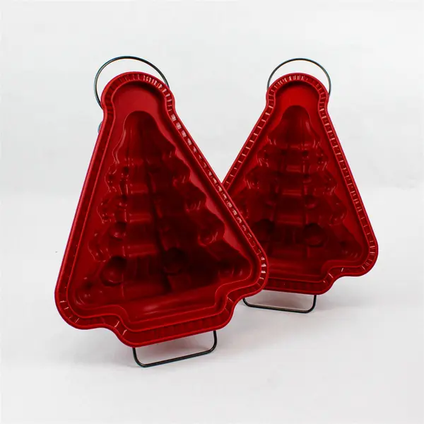 Create n Celebrate Set of 2 3D Silicone Christmas Tree Molds & Frames