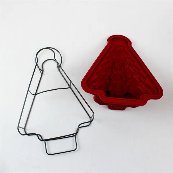Create n Celebrate Set of 2 3D Silicone Christmas Tree Molds & Frames