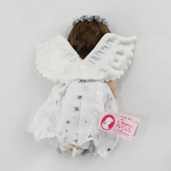 AM Creations Cameo Kids Collection Brunette Angel Girl 6" Porcelain Doll