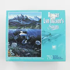 Milton Bradley 2000s Vintage Robert Lyn Nelson's Seascapes 750 Piece Puzzle