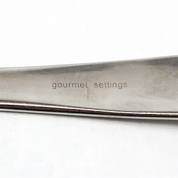Gourmet Settings Strand Stainless Steel Serving Tablespoon Flatware Spoon