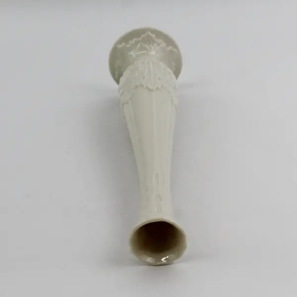 Lenox Florentine Bud Vase Raised Embossed Acanthus Leaf  Pattern 11" Tall.