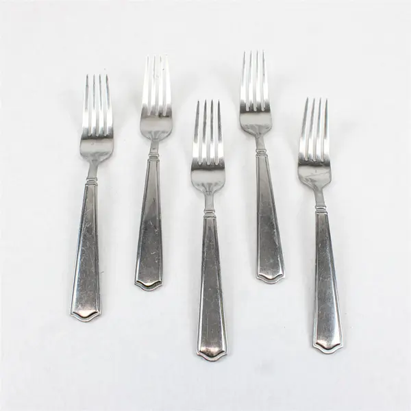 Lot of 5 Reed & Barton Terrace 18/10 Stainless Dinner Forks