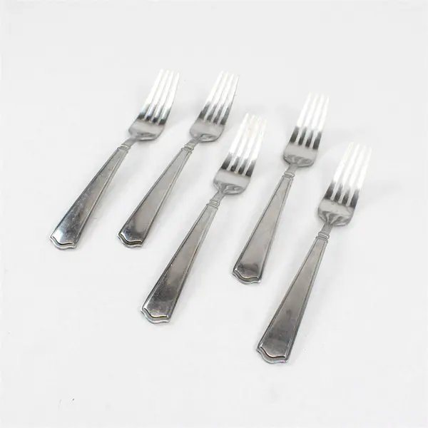 Lot of 5 Reed & Barton Terrace 18/10 Stainless Dinner Forks
