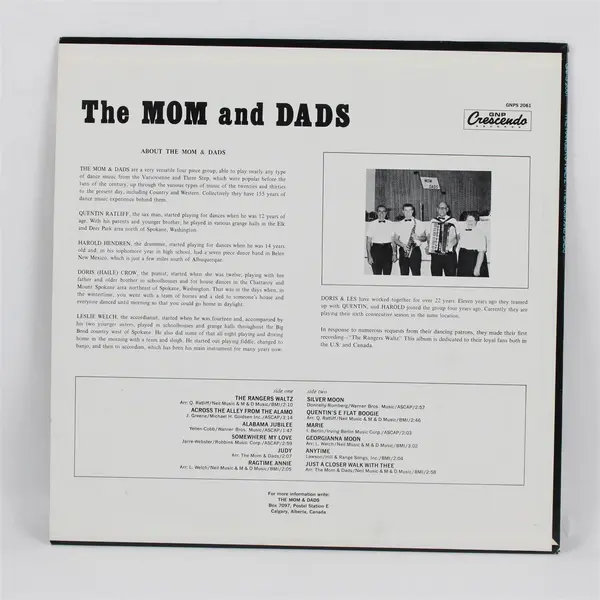 The Rangers Waltz The Mom And Dads 12" Vinyl Record