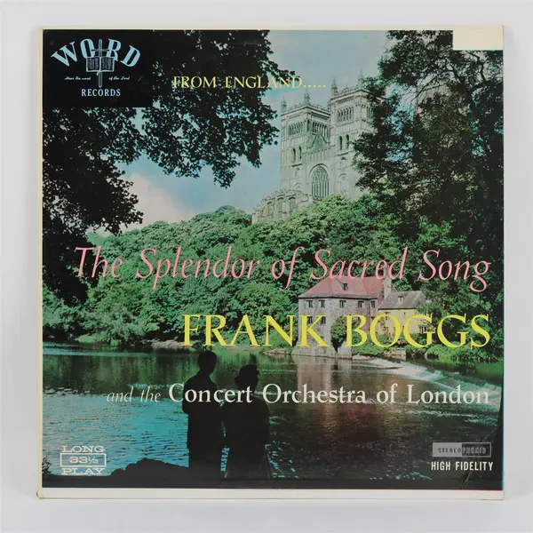 The Splendor of Sacred Song Frank Boggs 2LP Word WST 8033/2-LP