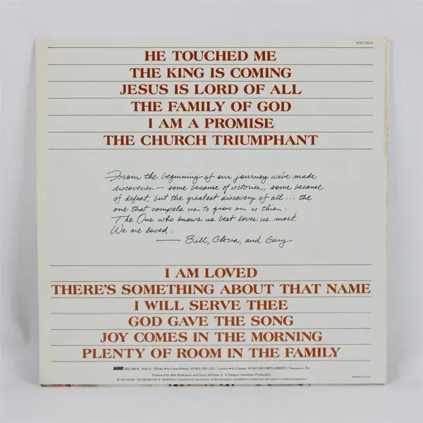 The Bill Gaither Trio The Very Best of the Very Best 12" Vinyl Record