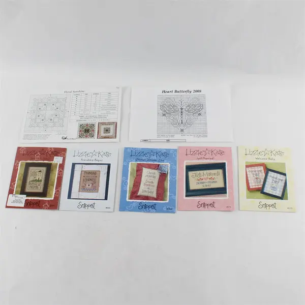 Lot of 7 Lizzie Kate Just Nan Cross Stitch Patterns