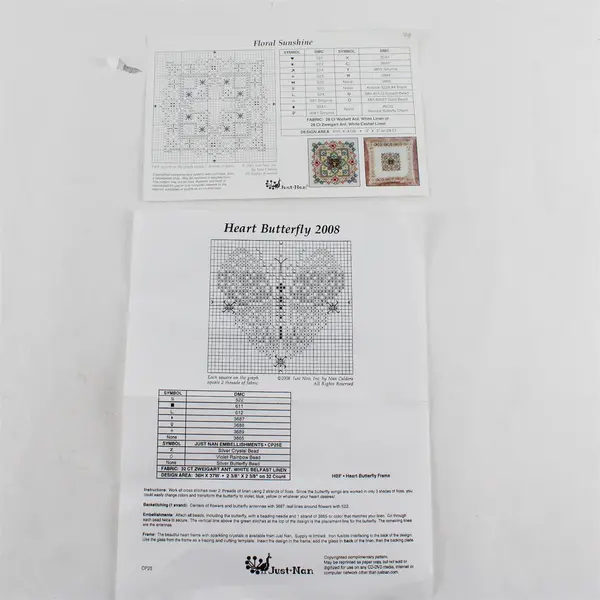 Lot of 7 Lizzie Kate Just Nan Cross Stitch Patterns