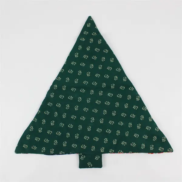 Handmade Patchwork Christmas Tree Themed Kitchen Hot Pad 18"