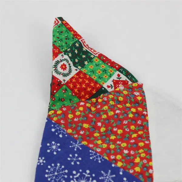 Handmade Patchwork Christmas Tree Themed Kitchen Hot Pad 18"