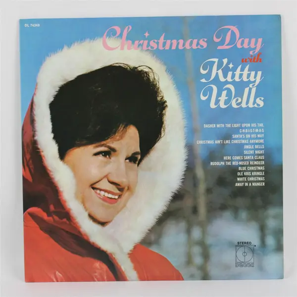 Decca DL 74349 Christmas Day with Kitty Wells 12" Vinyl LP