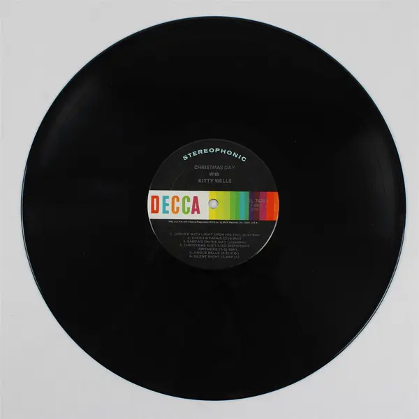 Decca DL 74349 Christmas Day with Kitty Wells 12" Vinyl LP
