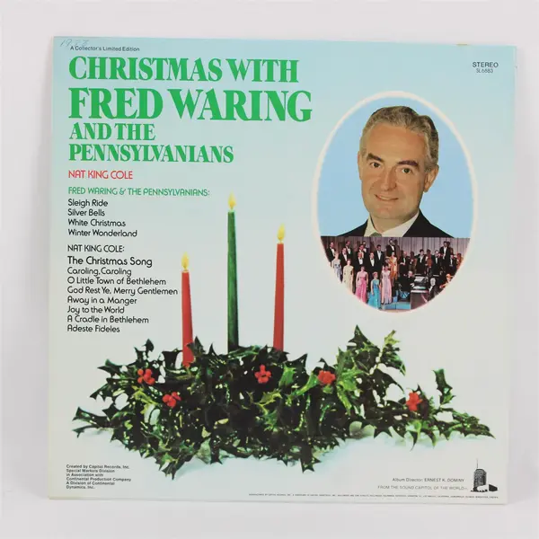 Christmas with Nat King Cole / Fred Waring - 12" Vinyl Record