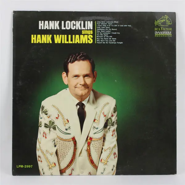 Hank Locklin: Sings Hank Williams 12" Vinyl Record