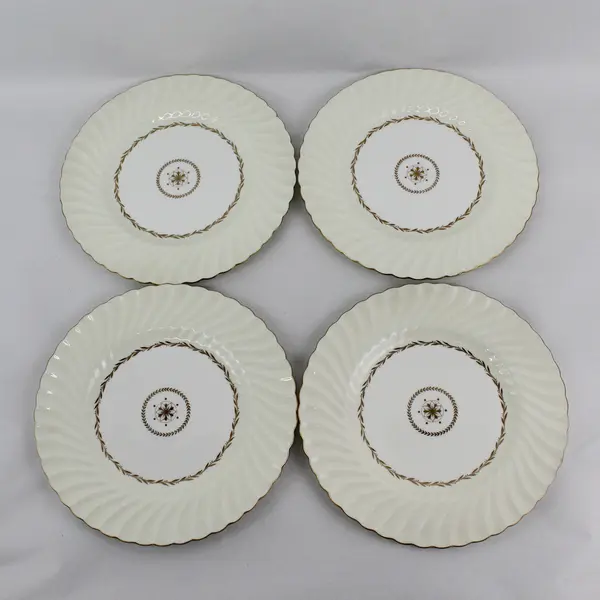 Set of 4 Vintage Minton Legacy Cream Dinner Plates 10.5"