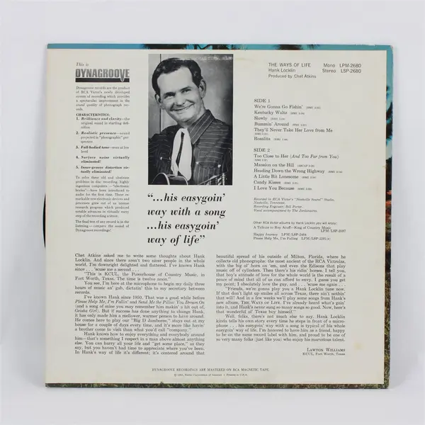 Hank Locklin - The Ways of Life 12" Vinyl Record