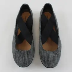 Comfortview Gray/Black Stacia Mary Jane Flat Shoes Women's Size 8.5 M