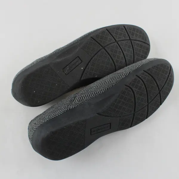 Comfortview Gray/Black Stacia Mary Jane Flat Shoes Women's Size 8.5 M