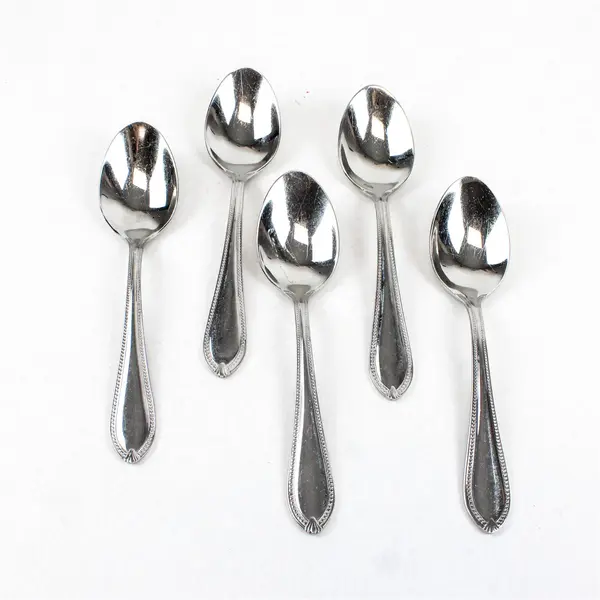 Lot of 5 Reed and Barton Place Spoons Whitley Pattern Stainless Steel Flatware