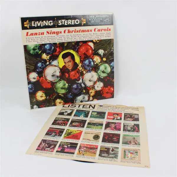 Lanza Sings Christmas Carols  12" Vinyl Record