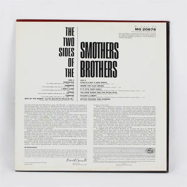 Smothers Brothers The Two Sides of The Smothers Brothers Mercury 12" LP
