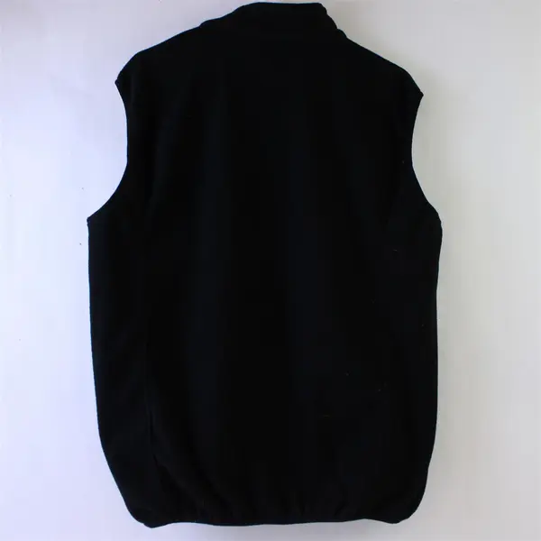 Unbranded Women's Black Fleece Vest Full Zip Pockets Size 5XL