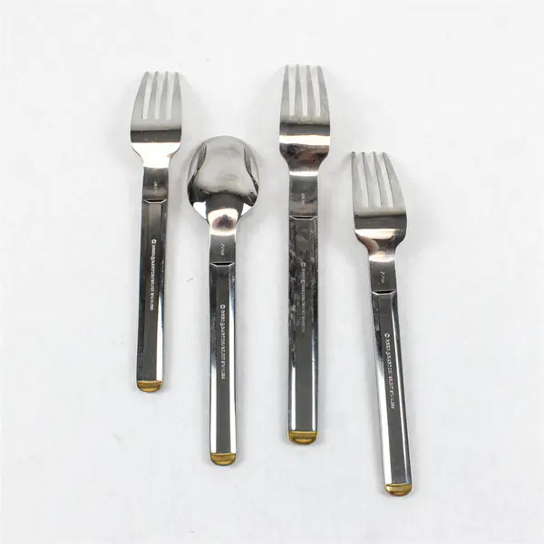 Lot of 4 Reed & Barton Select Tuxedo Mixed Flatware Set Forks Spoon Stainless