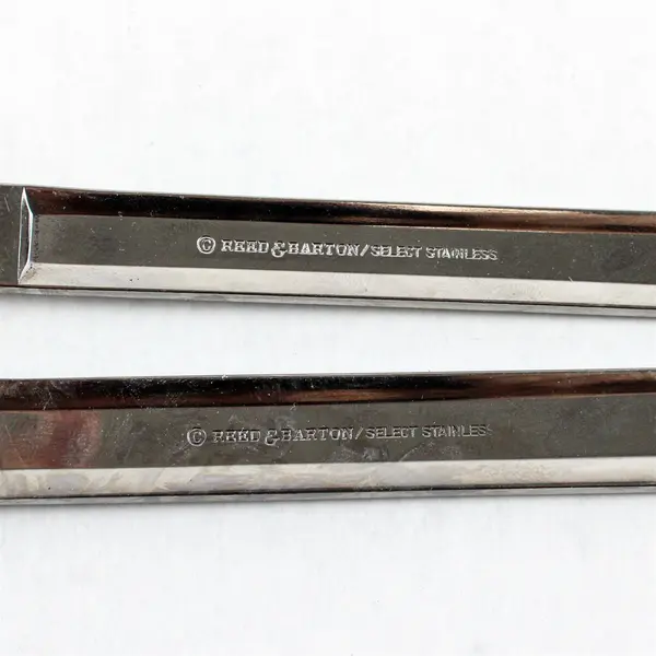 Lot of 4 Reed & Barton Select Tuxedo Mixed Flatware Set Forks Spoon Stainless
