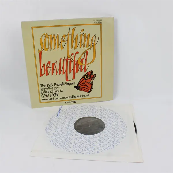Rick Powell Singers Something Beautiful Gaither Songs 12" Vinyl Record