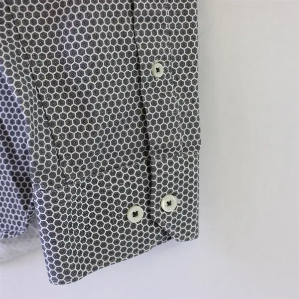 BUGATCHI 8 Way Stretch Long Sleeved  Flip Cuff Button Up Shirt Men's XL 