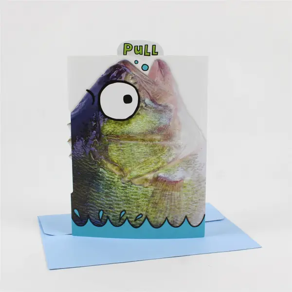 Hallmark Funny Fishing Humor Father's Day Pop-Up Card UNUSED