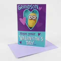 Hallmark Despicable Me Minions Valentine's Day Card for Grandson UNUSED