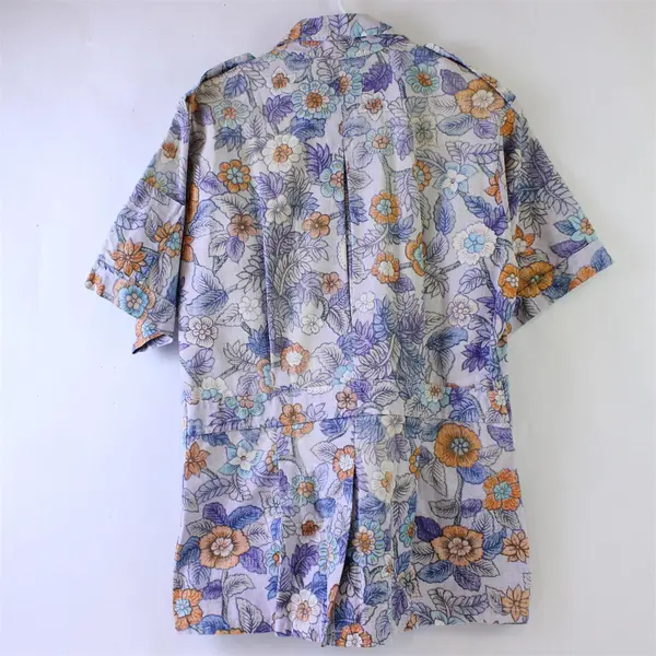 Liberty House Hawaii Men's Vintage Purple Hawaiian Short Sleeve Shirt 