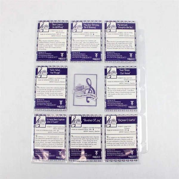 Lot of 9 Complete Precious Moments Trading Card Sets 15 Years Sweet Memories