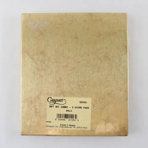 Caspari Shells Motif Bridge 2 Score Pads Jumbo Boxed Set