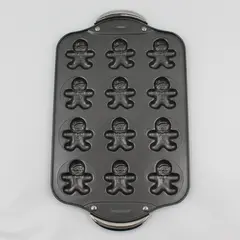 Norpro Gingerbread Man Molded Baking Pan Makes 12 Holiday Cookie Pan